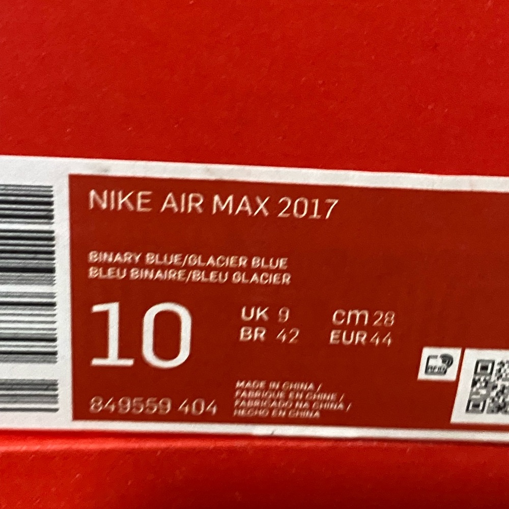 Nike Air Max 2017 Mens Binary Blue New Sneakers NIB Shoes - Picture 12 of 14
